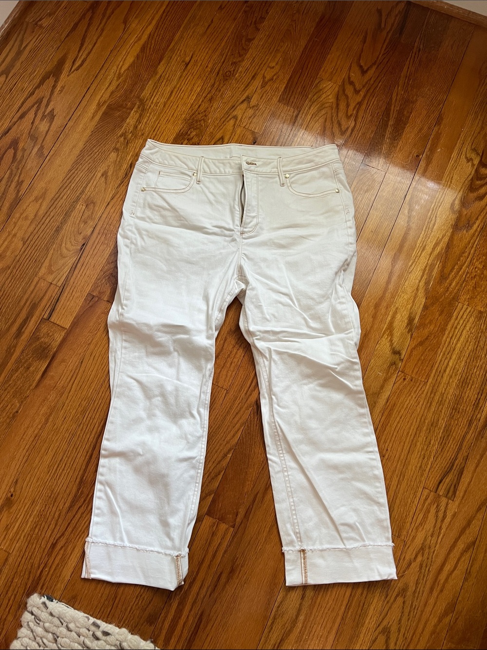 Spartina 449 Cream Cropped Jeans